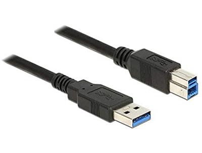 DELOCK  85068 c&acirc;ble USB 2 m USB 3.2 Gen 1 (3.1 Gen 1) USB A USB B Noir