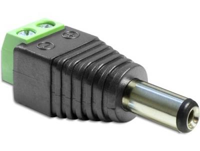 DELOCK Adaptateur -  - Terminalblock 2pin -> DC 2,1 x 5,5mm St