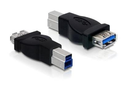 DELOCK  Adaptateur USB 3.0 B m&acirc;le vers USB 3.0 A Femelle