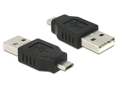 DELOCK  Lot de 3 adaptateurs USB Micro-B m&acirc;le vers USB 2.0 A m&acirc;le.
