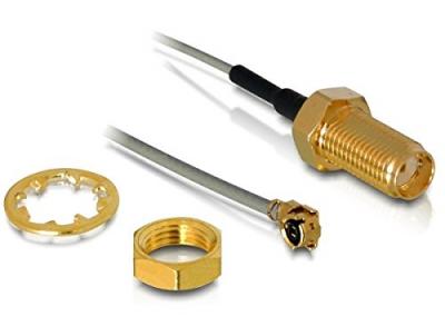 DELOCK  88419 c&acirc;ble coaxial 0,2 m Gris, C&acirc;ble d&acute;antenne