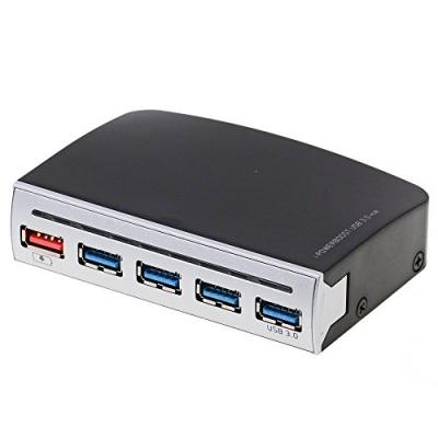 DELOCK  Hub USB 3.0 &agrave; 4 Ports, 1 Port USB d'alimentation Interne/Externe Noir