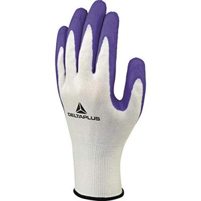 DELTA PLUS Gant jardin protection mains tricot latex violet taille 7 