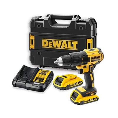 DEWALT  - Perceuse-visseuse sans fil 18V + 2x batterie 2Ah + chargeur (DCD777D2T)