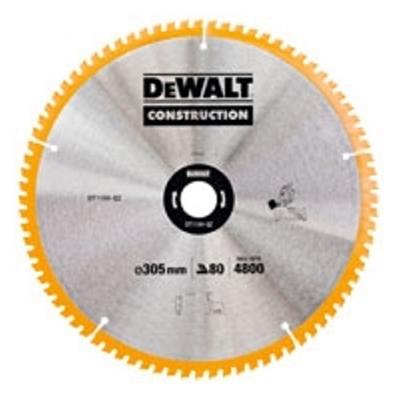 DEWALT S.of. disque pour la construction &oslash;165x30mm 18t (ac) dt1936-qz 