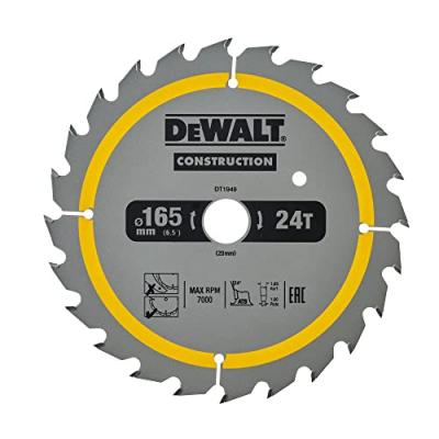 DEWALT DT1207 LSC 165x20x24D alter, +20&deg; trait 1,5mm