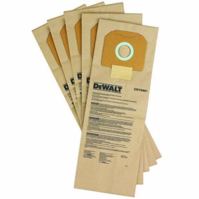 DEWALT  DWV9401-XJ - 5 Bolsas de papel para aspirador , Noir ,