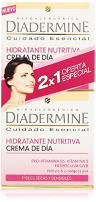 DIADERMINE  Cr&egrave;me Hydratant Nutritive Jour Peau S&egrave;che 2x50ml
