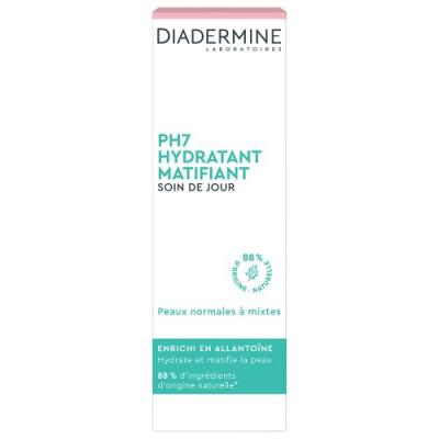 DIADERMINE Soin De Jour Hydratant Matifiant Ph7  - Le Tube De 50 Ml