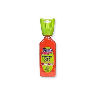 DIAM S DIAM'S Peinture 3D Tous Supports, Mandarine Effet Brillant, 37 ml