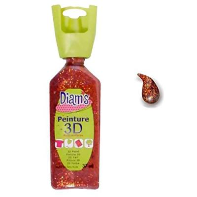 DIAM S DIAM'S Peinture 3D Tous Supports, Orange, 37 ml
