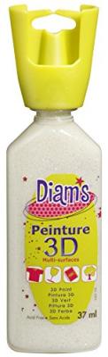 DIAM S DIAM'S Peinture 3D Tous Supports, Phosphorescent nacr&eacute;, 37 ml