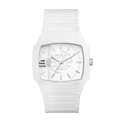DIESEL Montre Homme  Cliffhanger 2.0 - DZ2204 Bracelet Silicone Blanc