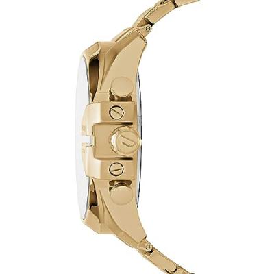 DIESEL Montre Homme  Mega Chief bracelet dor&eacute; DZ4360 