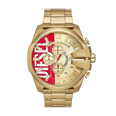DIESEL Montre Homme  DZ4642 - Bracelet Acier Dor&eacute;