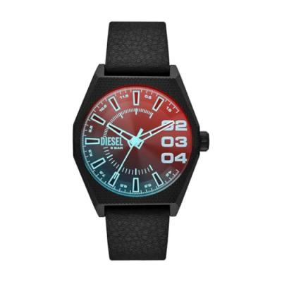 DIESEL Montre Homme  DZ2175 - Bracelet Cuir Noir