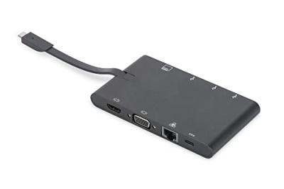 DIGITUS  Station d&acute;accueil Universal Travel, USB Type-C&acute; DA-70865