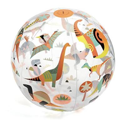 DJECO - Juego habilidad Pelota Dino &Oslash; 35 cm Balles de Jeu, 30174, Multicolore
