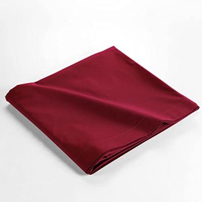 DOUCEUR D INTERIEUR Drap plat Biolina en coton biologique bordeaux 180x290