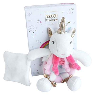 DOUDOU ET COMPAGNIE  Lucie la licorne - Hochet Avec Doudou