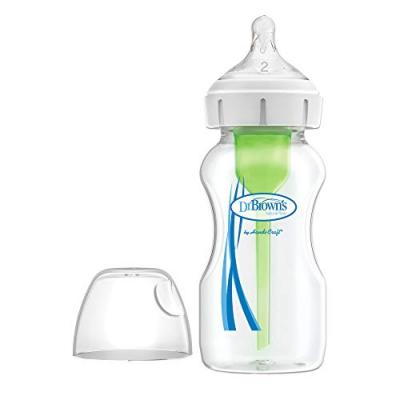 DR BROWN Dr. Brown's Wide Mouth Teat Bottle 2 Level Options 270 ml 166 gr