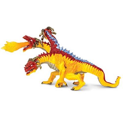  Safari figure dragon de feu junior 13 x 12 cm jaune/rouge
