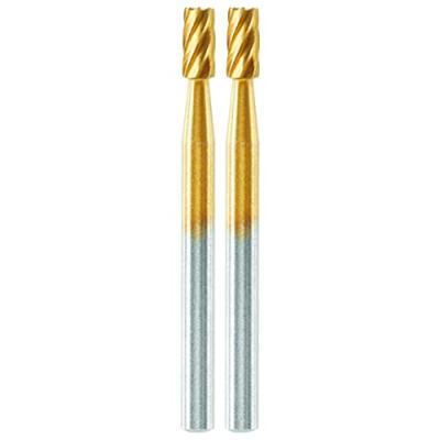 DREMEL Lot de 2 fraises acier rapide Haute Long&eacute;vit&eacute;  Max 194 - &oslash; 3,2mm cylindre