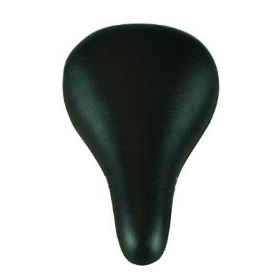 CARPOINT Dresco selle de v&eacute;lo junior 14 x 26 cm acier inoxydable/polyester noir
