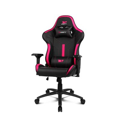 DRIFT  DR350 Fauteuil de gaming Si&egrave;ge rembourr&eacute; Noir, Rose - Neuf