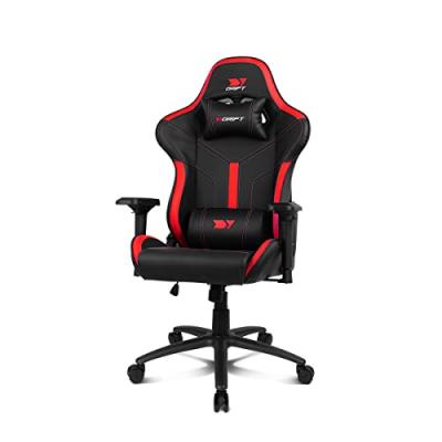 DRIFT  DR350 Fauteuil de gaming Si&egrave;ge rembourr&eacute; Noir, Rouge - Neuf
