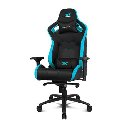 DRIFT  DR600BL Si&egrave;ge pour jeu vid&eacute;o Fauteuil de gaming Si&egrave;ge rembourr&eacute; Noir, Bleu - Neuf