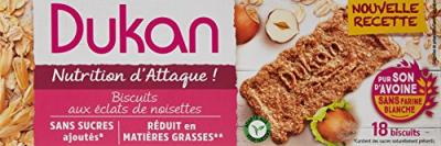 DUKAN  Biscuits de Son d'Avoine Saveur Noisette 225 g