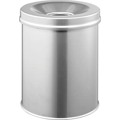 DURABLE  330523 Corbeille &agrave; papier Anti-&eacute;raflure +, selbstl&ouml;schender Poubelle Argent