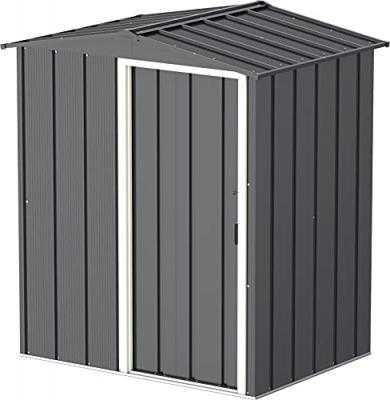 DURAMAX Abri de jardin en m&eacute;tal gris - 