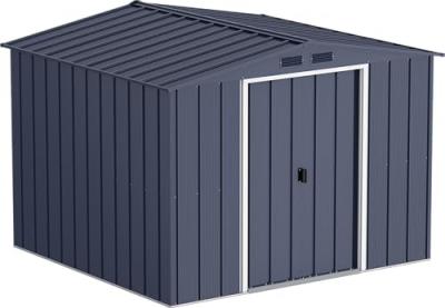 DURAMAX  - Abri de jardin m&eacute;tal - 6,34m&sup2; - kit ancrage - Anthracite
