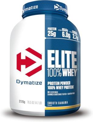 DYMATIZE  Elite 100% Whey Prot&eacute;ine 2100 gr Banane lisse