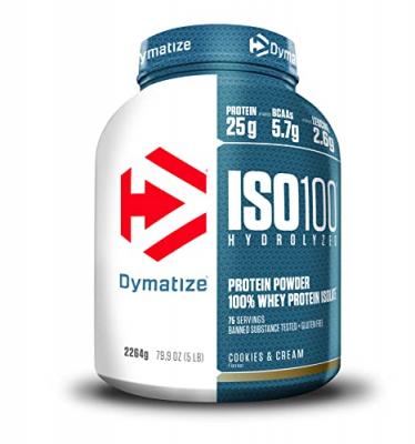DYMATIZE  ISO100 2.2 kg Cookies & cr&egrave;me - Isolat&nbsp;de&nbsp;lactos&eacute;rum