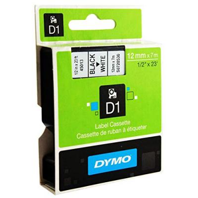 DYMO  Ruban D1 Standard - Noir/Blanc 12 Mm - 7 M