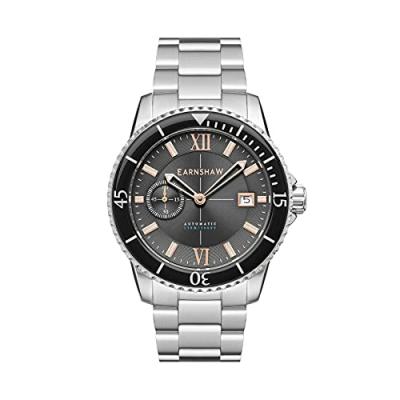  Montre automatique acier inoxydable HAWKE Acier inoxydable Gris