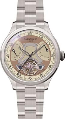 EARNSHAW Montre Homme  BARON ES-8191-33 - Bracelet Acier Argent