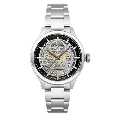 EARNSHAW Montre Homme  BARON ES-8229-11 - Bracelet Acier Argent