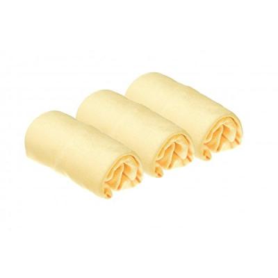 EASY DORT Lot de 3 housses pour matelas &agrave; langer Couleur - Jaune paille