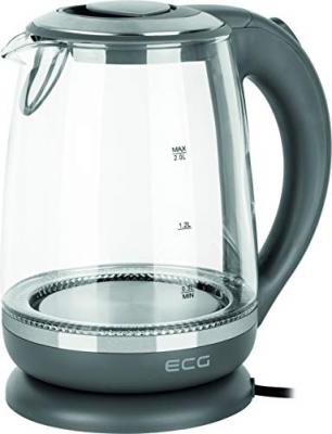  ECG RK 2020 Bouilloire &eacute;lectrique en verre, Gris