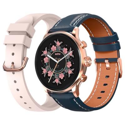 ECHO Montre Connectee  Rainbow Voyager Bleu + Bracelet Rose