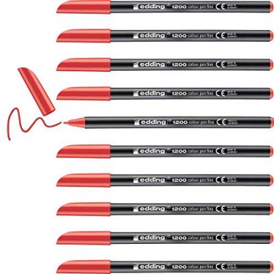 AUCUNE Edding Pack 10 1200 Marker Rouge