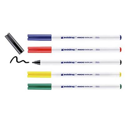 EDDING  5 Textile Colored Packagers Multicolore