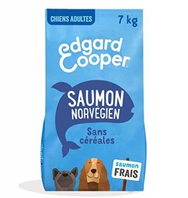 EDGARD & COOPER  Adult saumon sans c&eacute;r&eacute;ales pour chien - 7 kg