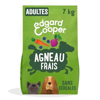 EDGARD & COOPER  Adult agneau sans c&eacute;r&eacute;ales pour chien - 7 kg