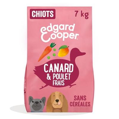 EDG COOPER Edgard & Cooper Puppy canard, poulet sans c&eacute;r&eacute;ales pour chiot - 7 kg