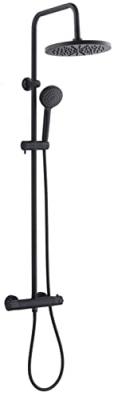 ROUSSEAU Colonne douche mitigeur thermostatique Pagan - Noir